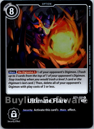 Ultimate Flare (Resurgence Booster Reprint) [BT5-105 C] [Resurgence Booster] Foil