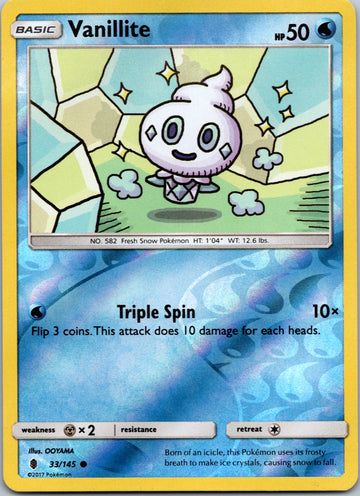 Vanillite [33/145] [Guardians Rising] Reverse Holofoil