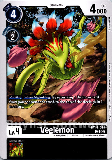 Vegiemon [BT14-061 C] [Blast Ace]