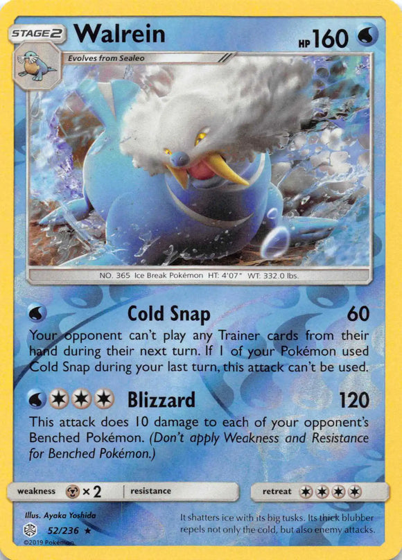 Walrein [52/236] [Cosmic Eclipse] Reverse Holofoil