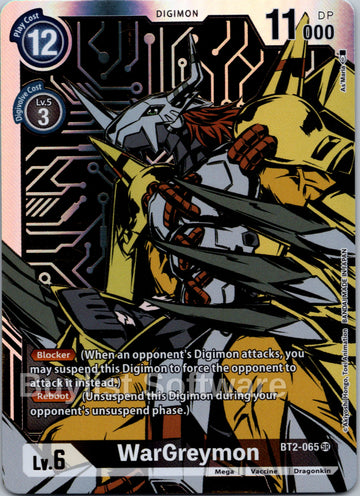 WarGreymon - BT2-065 (Alternate Art) [BT2-065 SR] [Release Special Booster 1.0] Foil