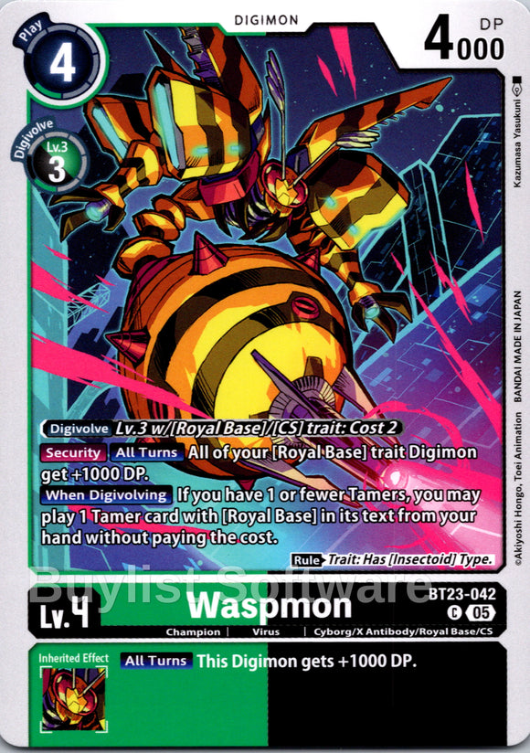 Waspmon [BT23-042 C] [Hackers' Slumber]