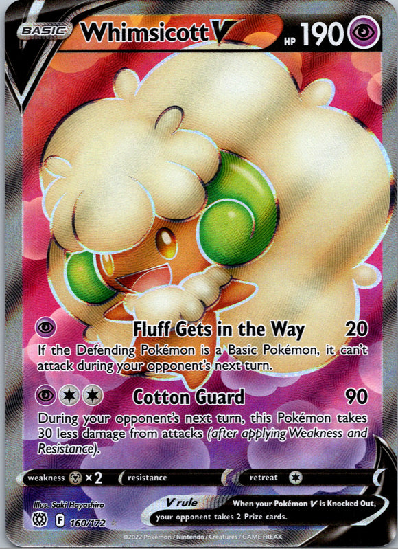 Whimsicott V (Full Art) [160/172] [Brilliant Stars] Holofoil