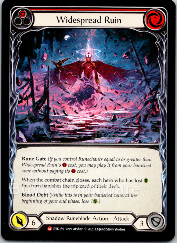 Widespread Ruin [DTD139] (Dusk Till Dawn)  Rainbow Foil