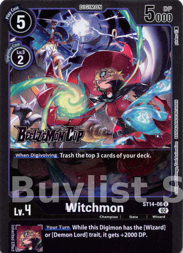 Witchmon [ST14-06] [Starter Deck 14: Beelzemon Advanced Deck Set Pre-Release Cards] Foil