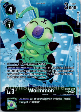 Wormmon (Hacker's Slumber Box Promotion Pack) [BT23-040 C] [Hackers' Slumber]