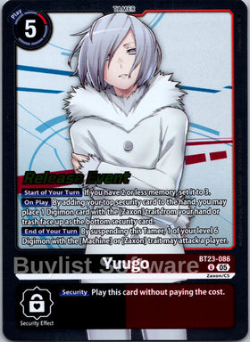 Yuugo [BT23-086 U] [Hackers' Slumber Release Event Cards]
