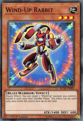 Wind-Up Rabbit [AC18-EN009] Super Rare