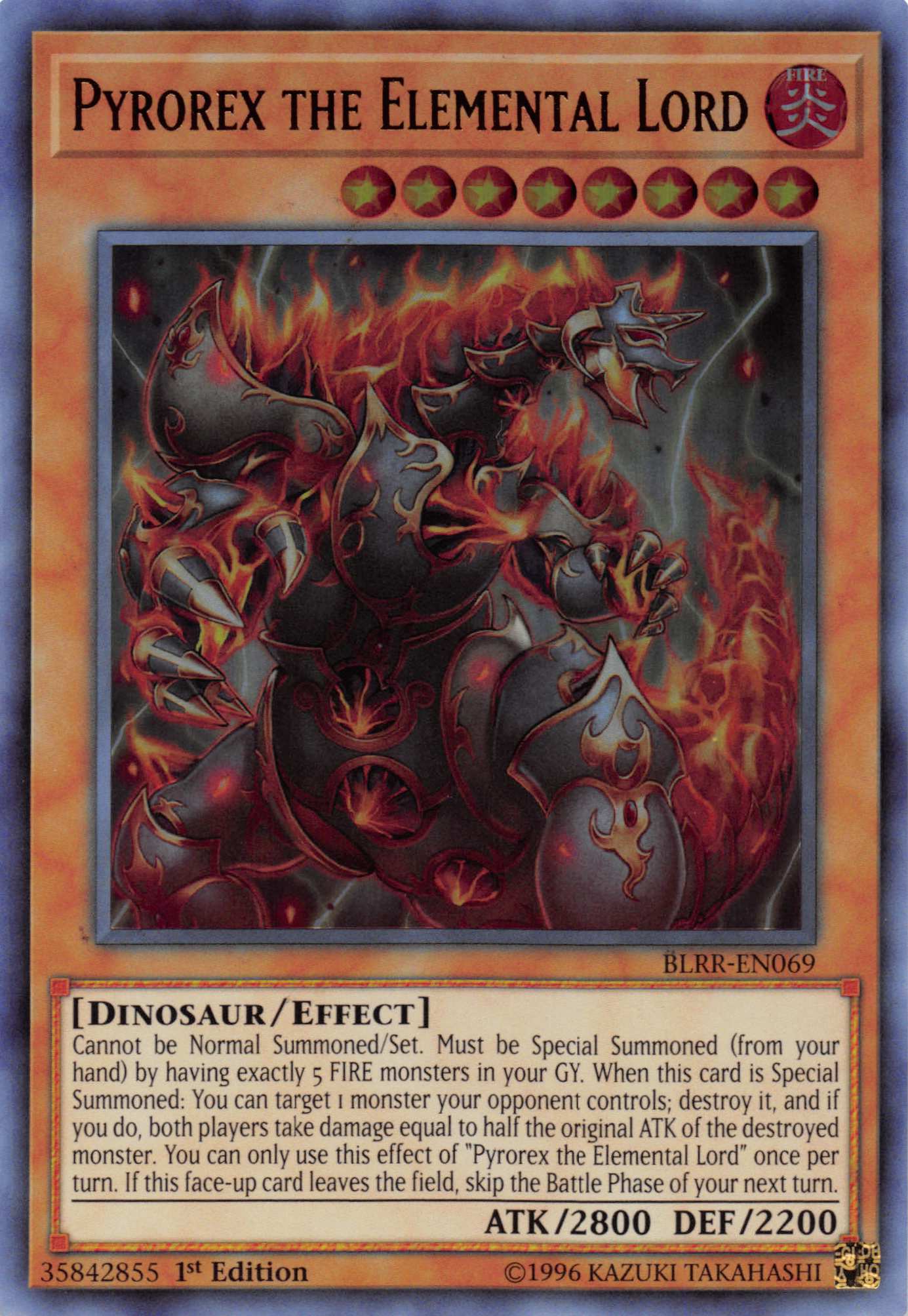 Pyrorex the Elemental Lord [BLRR-EN069] Ultra Rare