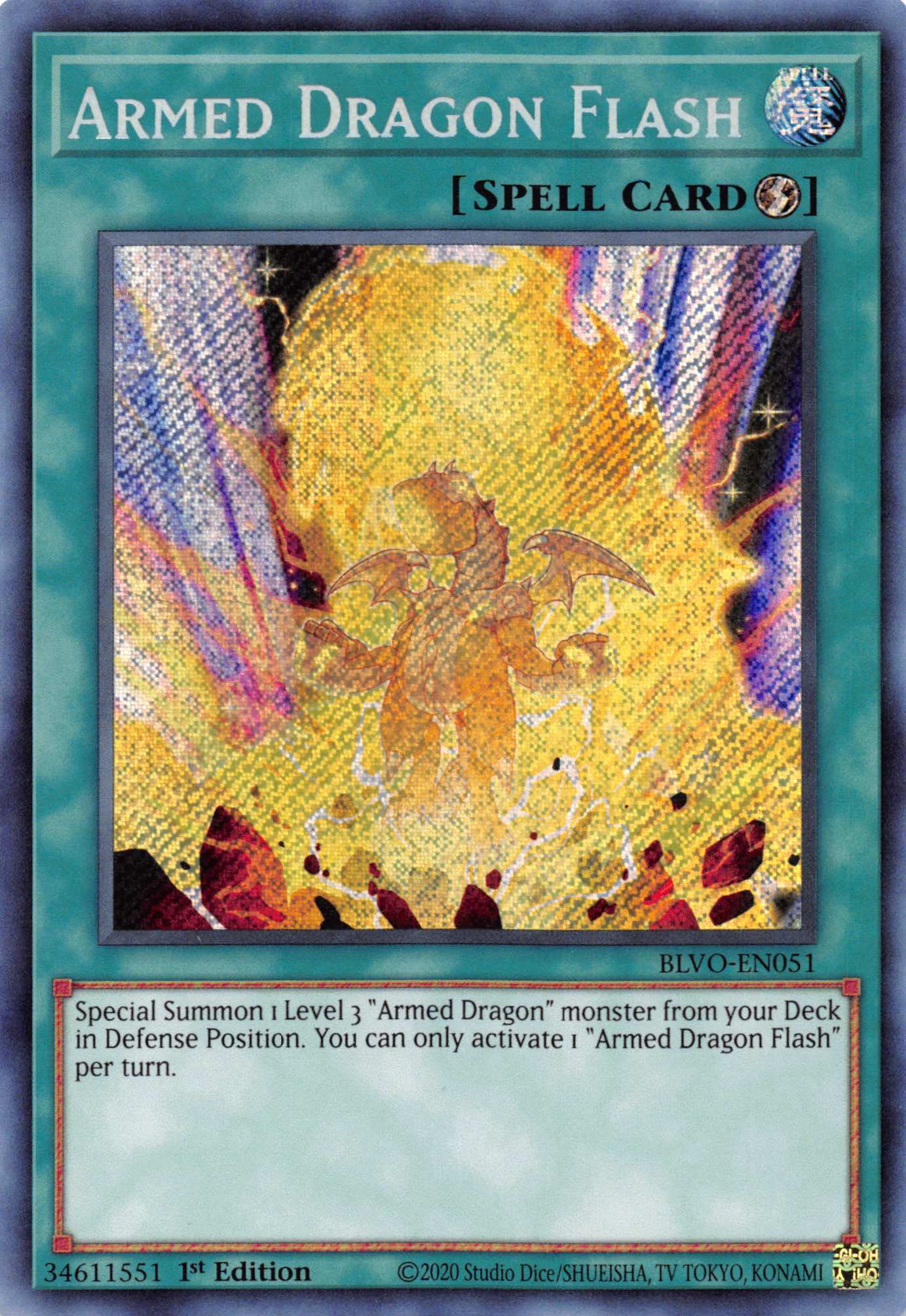 Armed Dragon Flash [BLVO-EN051] Secret Rare