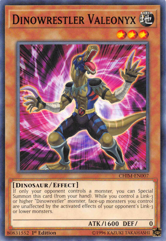 Dinowrestler Valeonyx [CHIM-EN007] Common