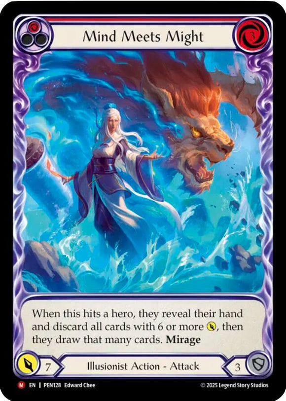 Mind Meets Might (Red) (Extended Art)