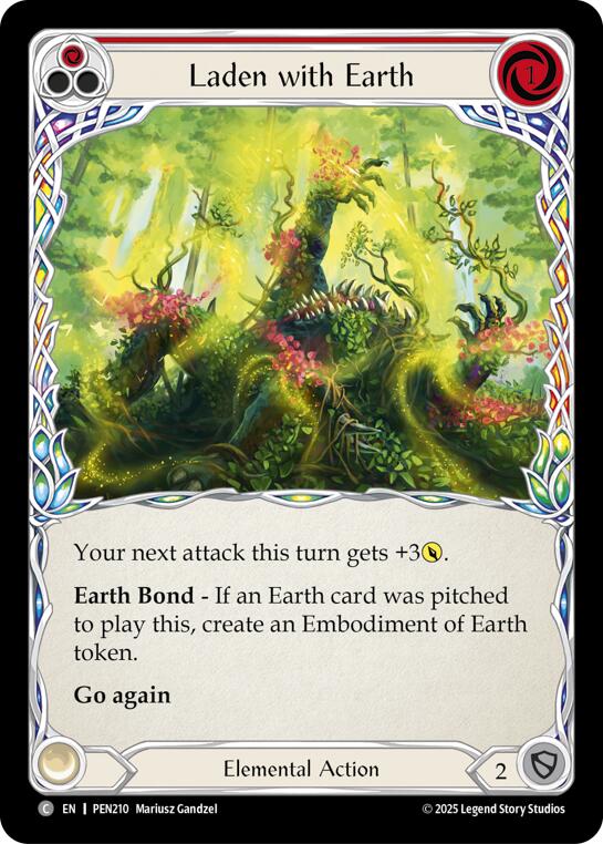 Laden With Earth (Red)