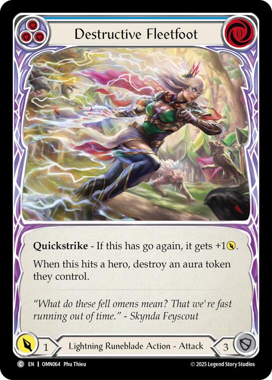 Destructive Fleetfoot (Blue)