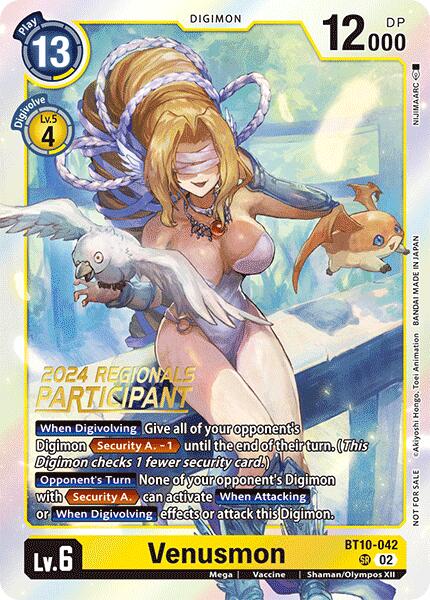 Venusmon (2024 Regionals Participant)
