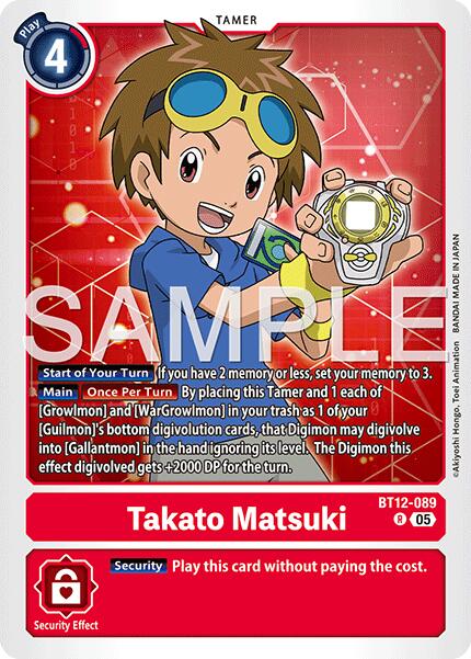 Takato Matsuki - BT12-089 (Reprint)