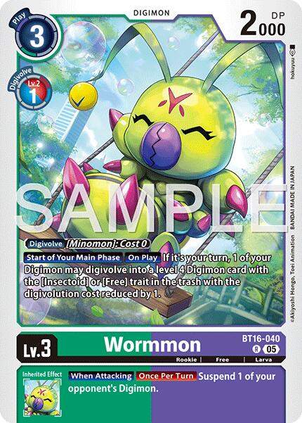 Wormmon - BT16-040 (Reprint)