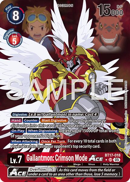 Gallantmon: Crimson Mode ACE (Alternate Art)