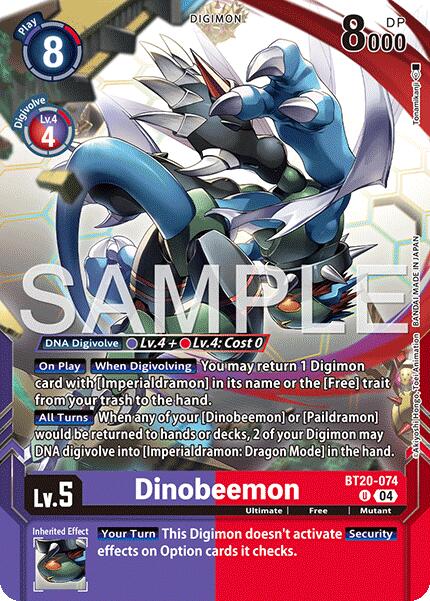 Dinobeemon (Digimon Card Game Playmat & Card Set)