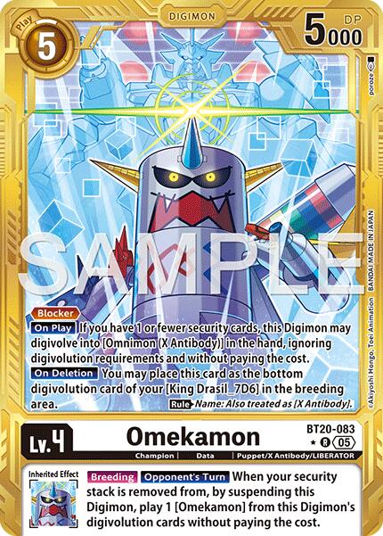 Omekamon - BT20-083 (Gold Border)