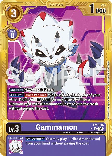 Gammamon - LM-016 (Gold Border)
