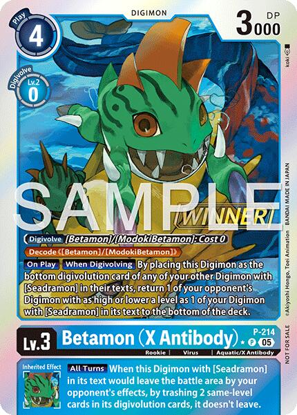 Betamon (X Antibody) (Official Store Tournament 2026 Vol. 1 Winner)