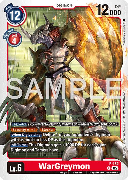 WarGreymon - P-182 (Reprint)