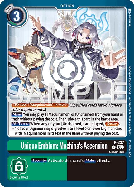 Unique Emblem: Machina's Ascension (Store Tournament 2026 Vol. 2 Participation Pack)