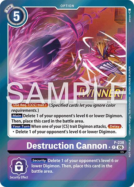 Destruction Cannon (Store Tournament 2026 Vol. 2 Winner Pack)