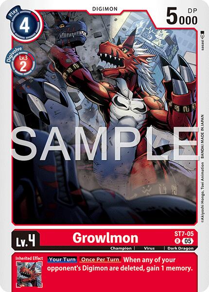 Growlmon - ST7-05 (Reprint)