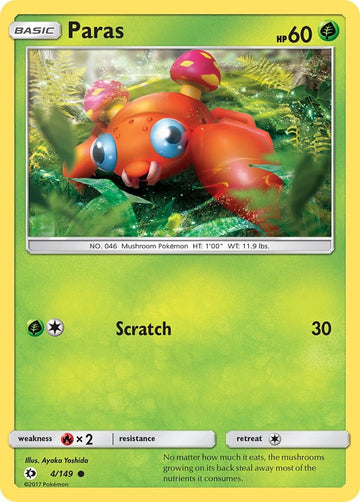Paras [4/149] [Sun & Moon Base Set]