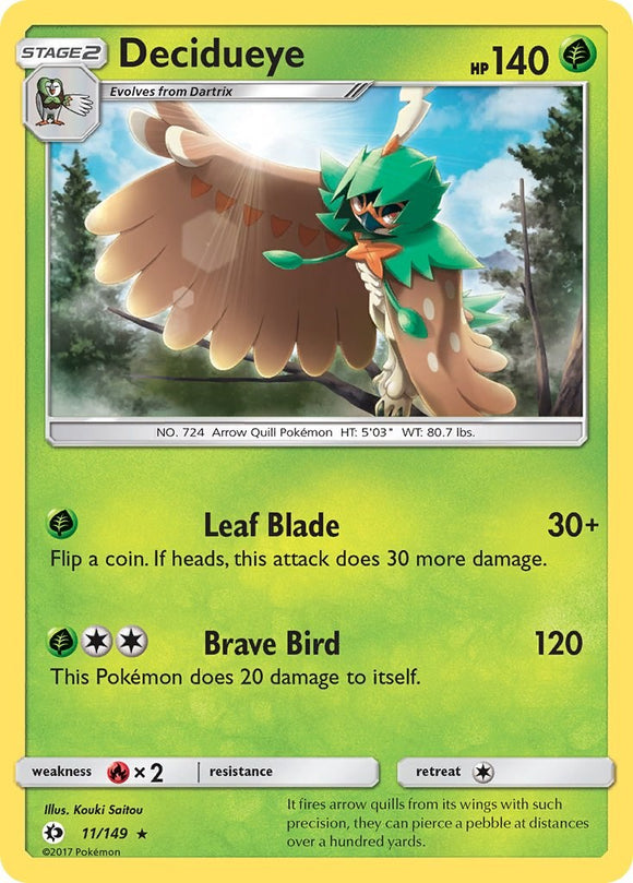 Decidueye [11/149] [Sun & Moon Base Set] Reverse Holofoil