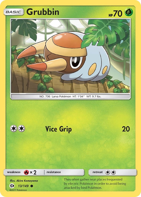 Grubbin [13/149] [Sun & Moon Base Set] Reverse Holofoil