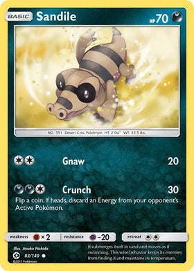 Sandile [83/149] [Sun & Moon Base Set]