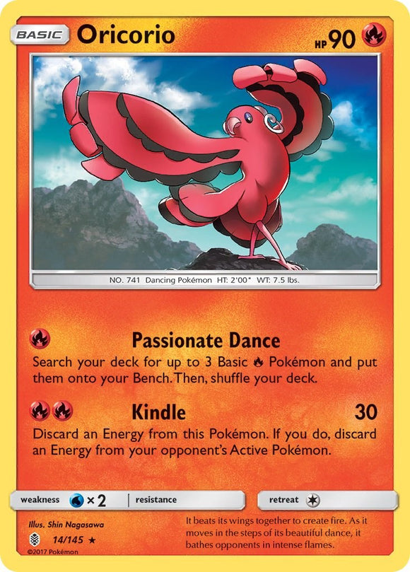 Oricorio (14) [14/145] [Guardians Rising] Reverse Holofoil