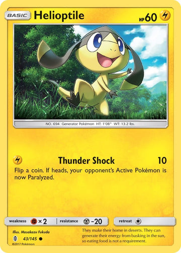 Helioptile [43/145] [Guardians Rising] Reverse Holofoil