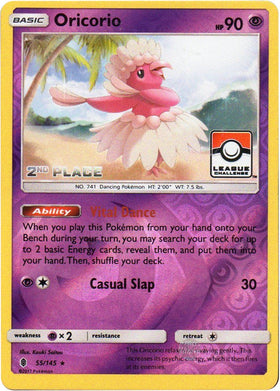 Oricorio (League Challenge) [2nd Place] [055/145] [League & Championship Cards] Reverse Holofoil