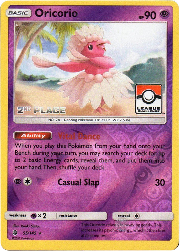 Oricorio (League Challenge) [2nd Place] [055/145] [League & Championship Cards] Reverse Holofoil