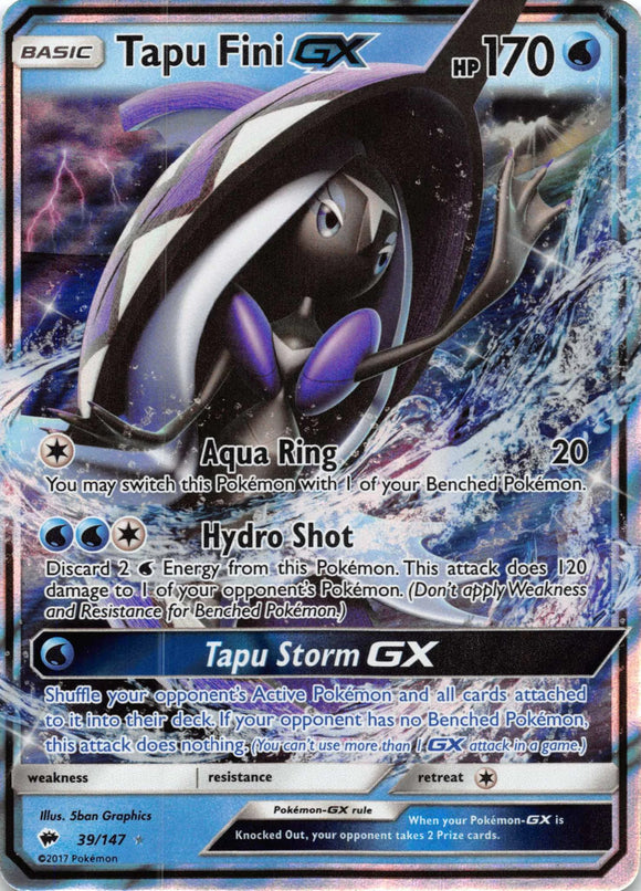 Tapu Fini GX [39/147] [Burning Shadows] Holofoil