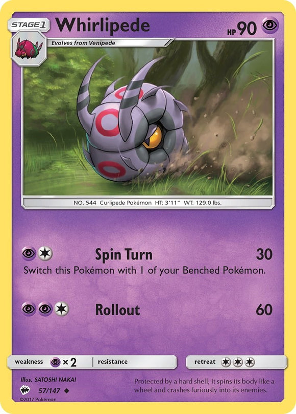 Whirlipede [57/147] [Burning Shadows] Reverse Holofoil