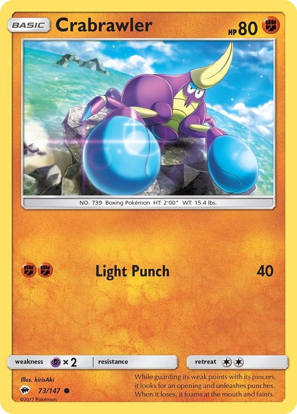 Crabrawler [73/147] [Burning Shadows] Reverse Holofoil