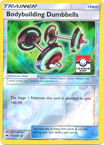 Bodybuilding Dumbbells (League Cup) [113/147] [League & Championship Cards] Reverse Holofoil