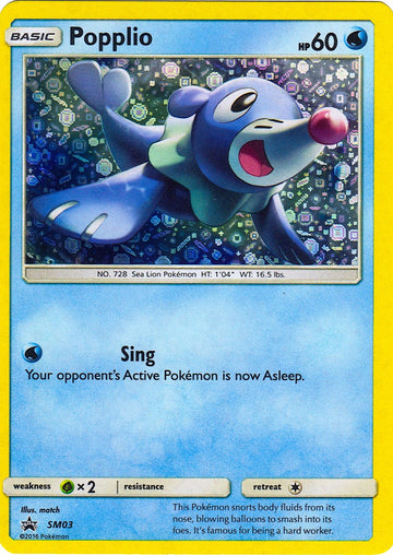 Popplio (General Mills Promo) [SM03] [Sun & Moon Promos] Holofoil