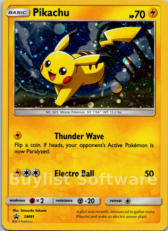 Pikachu [SM81] [Sun & Moon Promos] Holofoil