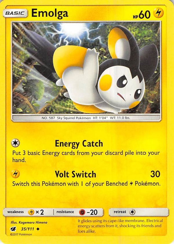 Emolga [35/111] [Crimson Invasion] Reverse Holofoil