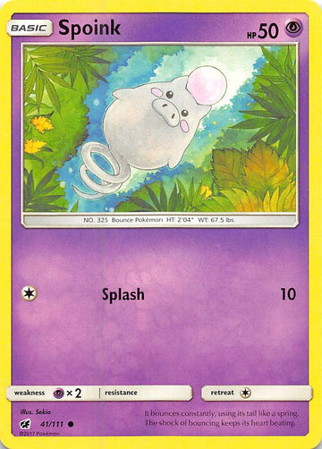 Spoink [41/111] [Crimson Invasion] Reverse Holofoil