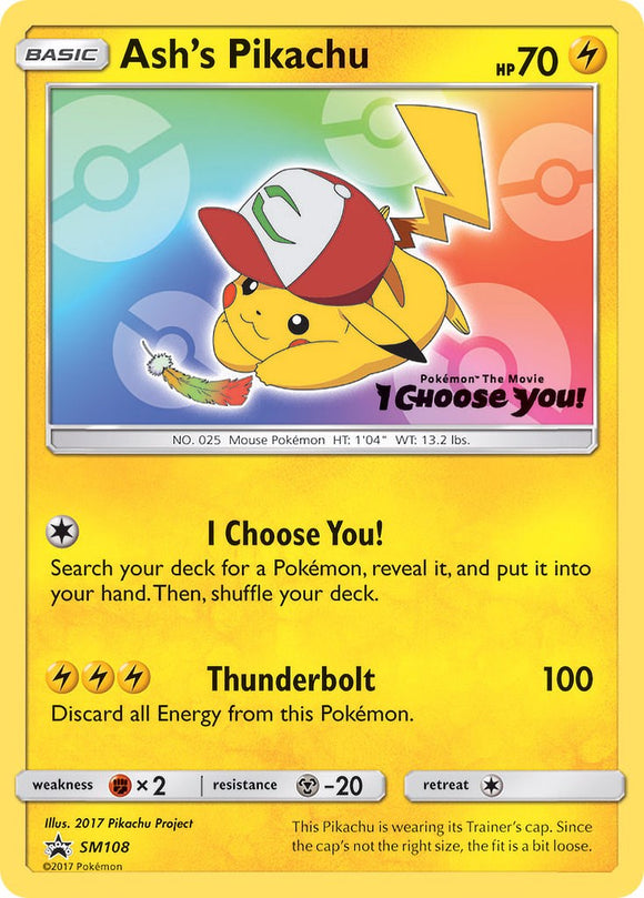 Ash's Pikachu [SM108] [Sun & Moon Promos]
