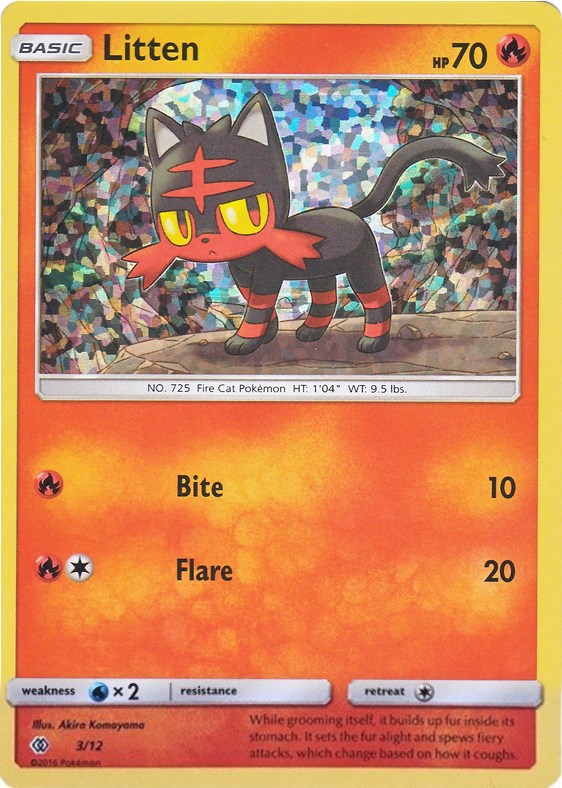 Litten [003/012] [McDonald's Promos 2017] Holofoil