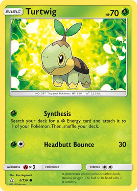 Turtwig (6) [6/156] [Ultra Prism] Reverse Holofoil
