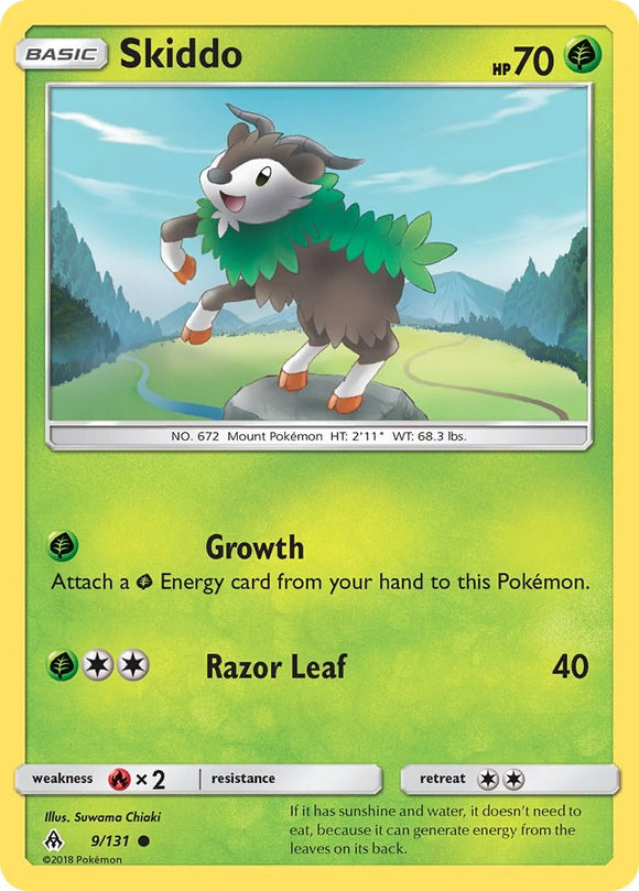 Skiddo [9/131] [Forbidden Light] Reverse Holofoil